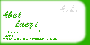 abel luczi business card